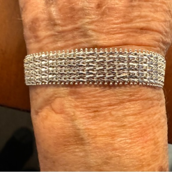 Imperial sterling silver bracelet sparkling miniature mirrors (sold on QVC) - Picture 3 of 12